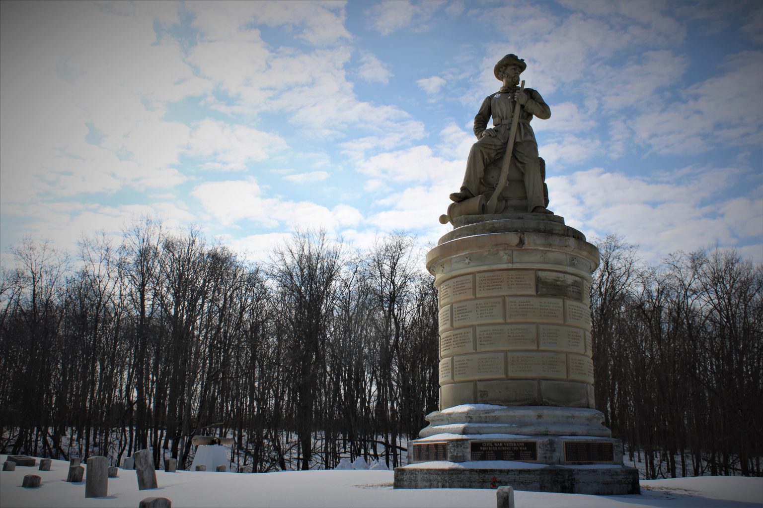 Grant Spotlight Civil War Soldiers Monument Putnam County Community
